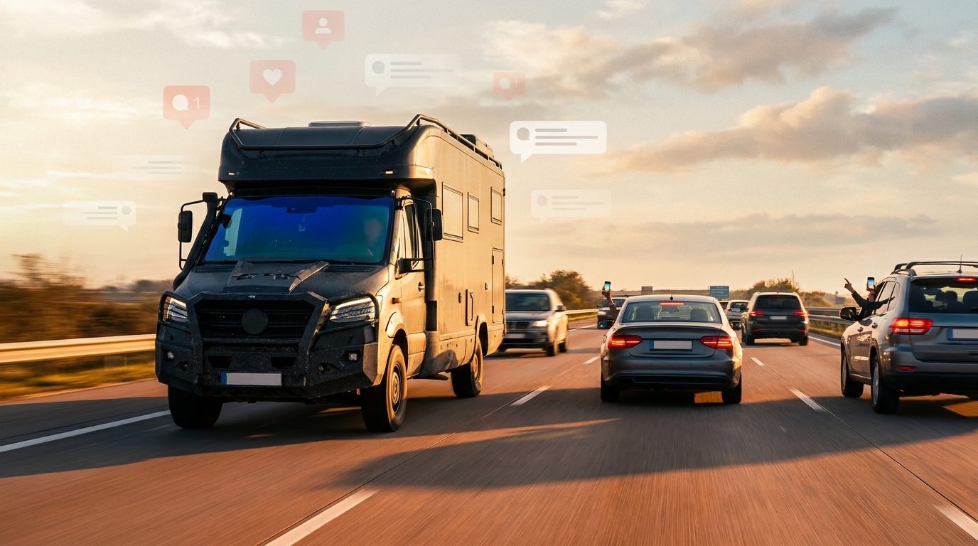 This ‘Ghost Driver’ Camper Van Clip Is Freaking Out The Internet Right Now