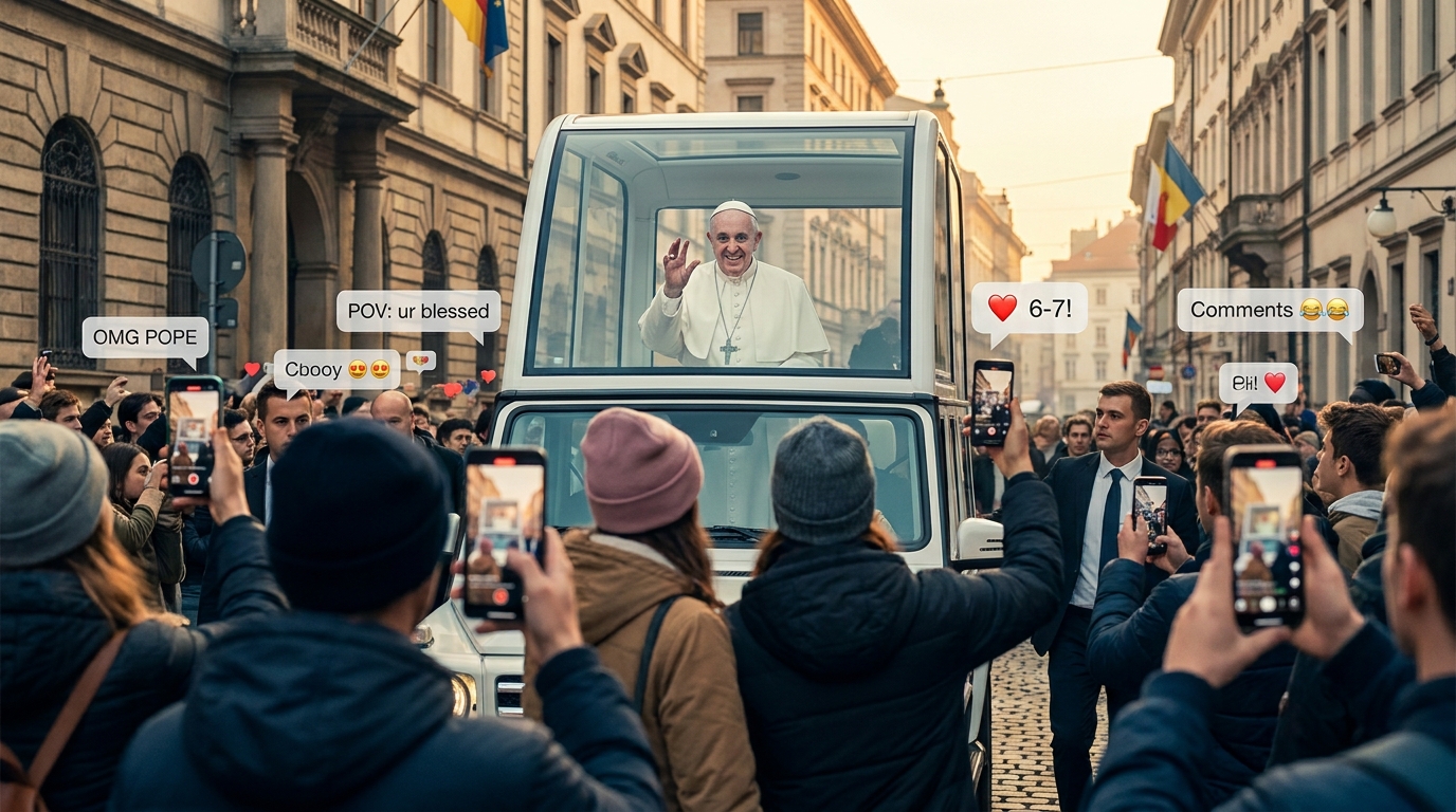 The Pope Just Did The ‘6‑7’ TikTok Hand Sign And The Internet Lost Its Mind