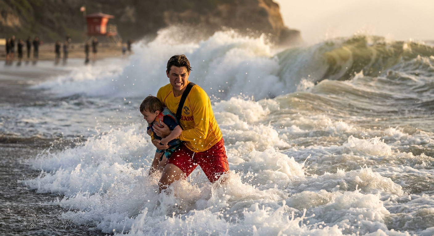 This Santa Cruz ‘Teen Lifeguard Hero’ Clip Just Became The Internet’s New Favorite Real‑Life Boss Fight