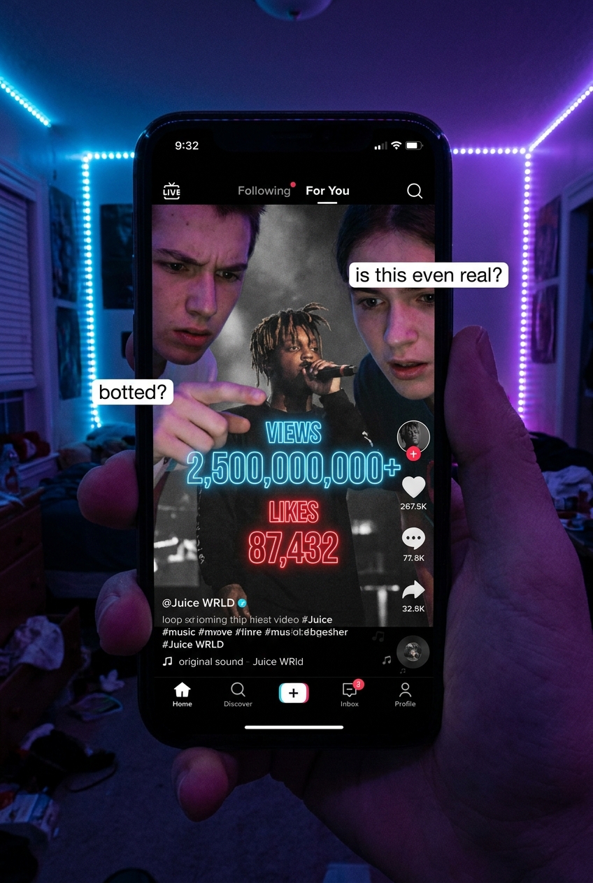 This TikTok ‘5.4 Billion Views Juice WRLD Edit’ Clip Just Became The Internet’s New Favorite ‘Is This Even Real?’ View-Count Conspiracy